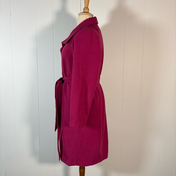 Eloquii Pink Coat Women’s 18/20 Belted Chic Classic Feminine - Picture 5 of 12